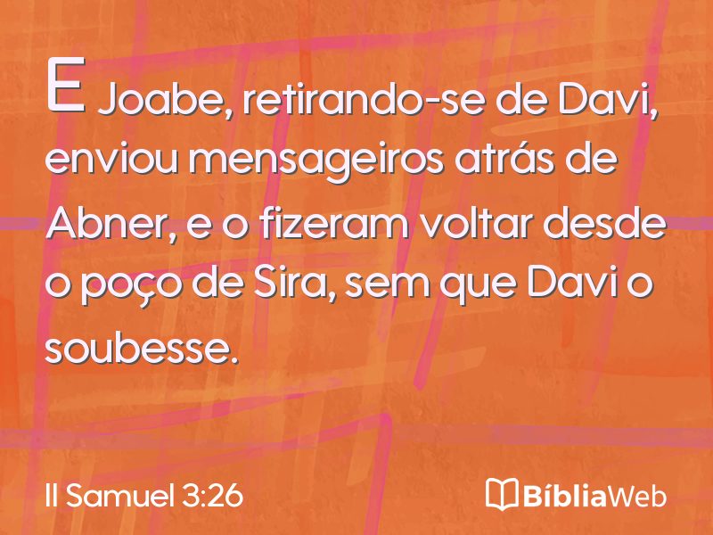 II Samuel 3:26 em imagem para compartilhar