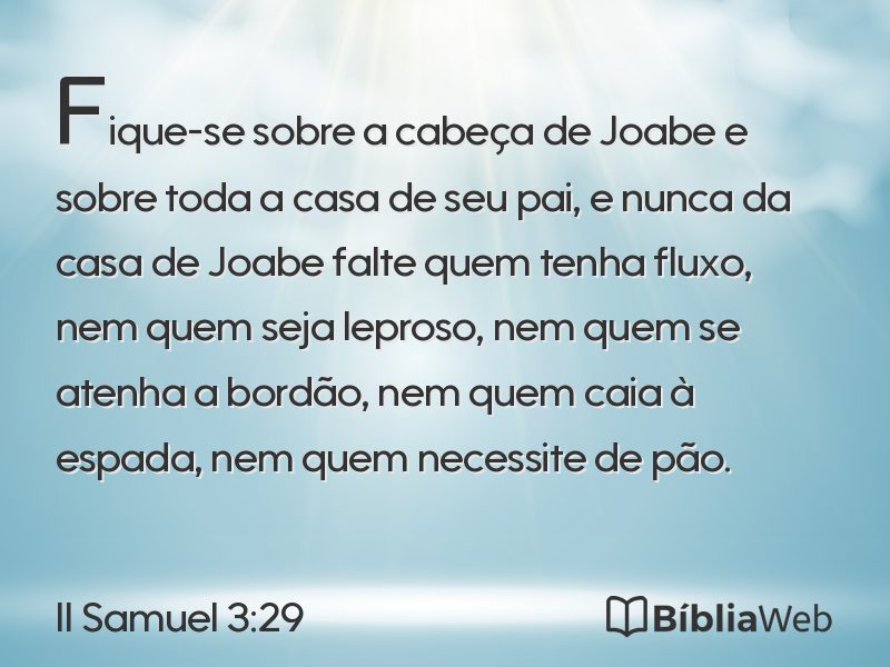 II Samuel 3:29 em imagem para compartilhar