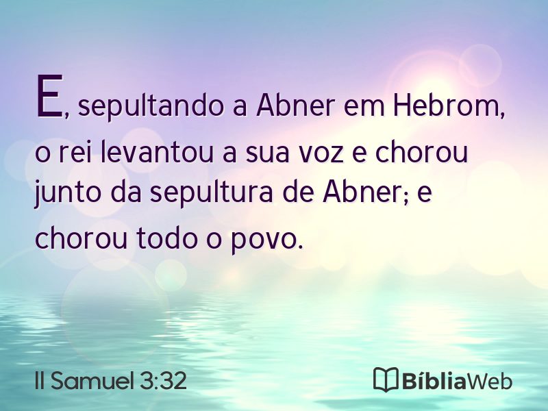 II Samuel 3:32 em imagem para compartilhar