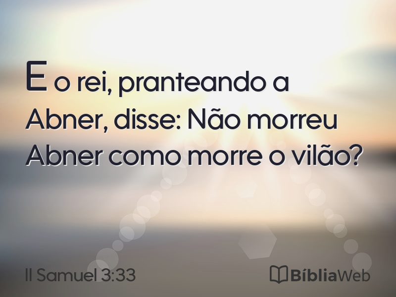 II Samuel 3:33 em imagem para compartilhar