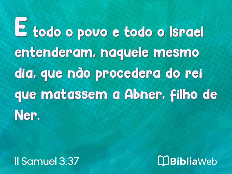 II Samuel 3:37 em imagem para compartilhar
