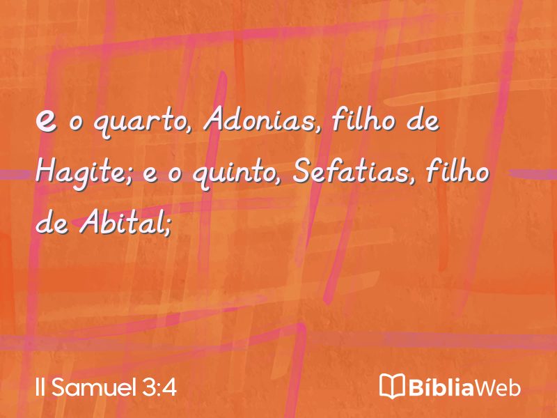 II Samuel 3:4 em imagem para compartilhar