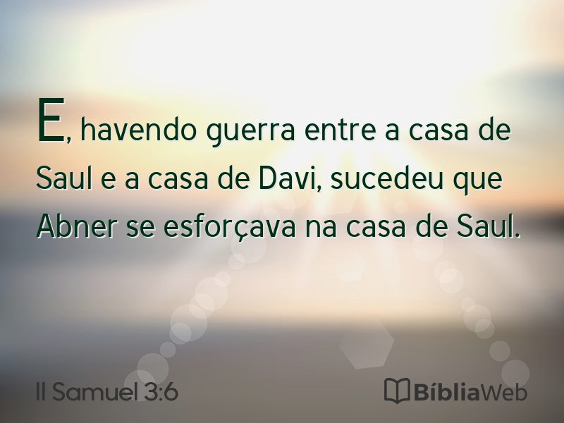 II Samuel 3:6 em imagem para compartilhar