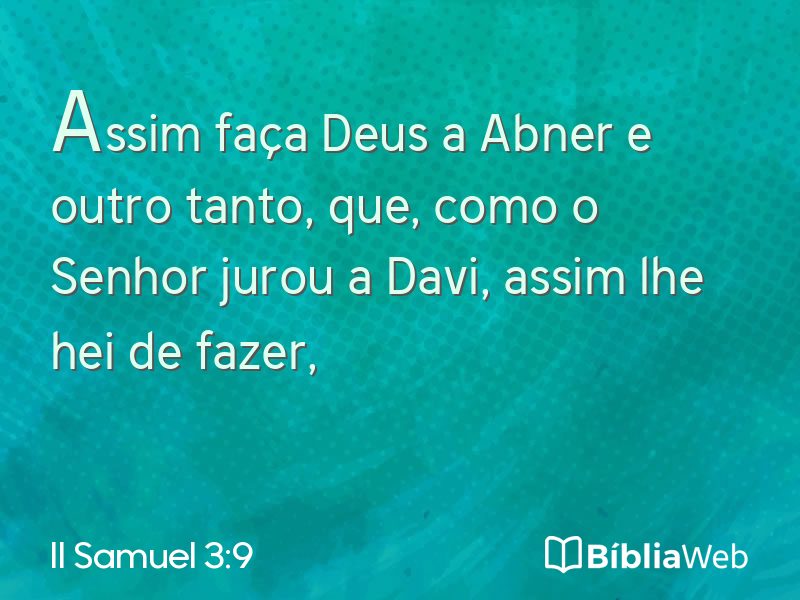 II Samuel 3:9 em imagem para compartilhar