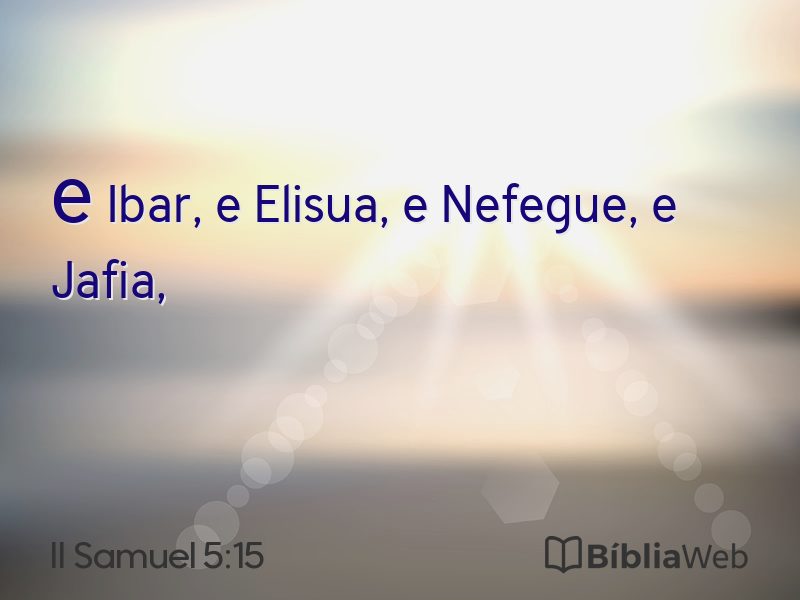II Samuel 5:15 em imagem para compartilhar