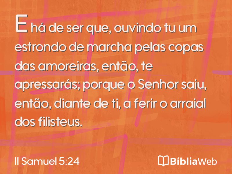 II Samuel 5:24 em imagem para compartilhar