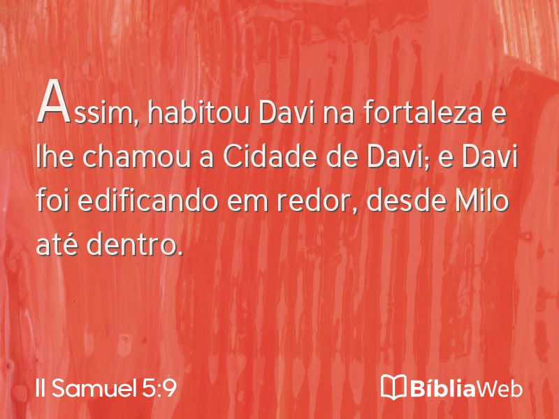 II Samuel 5:9 em imagem para compartilhar