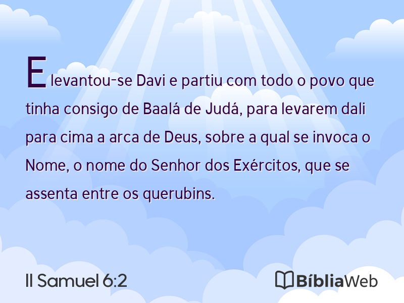 II Samuel 6:2 em imagem para compartilhar