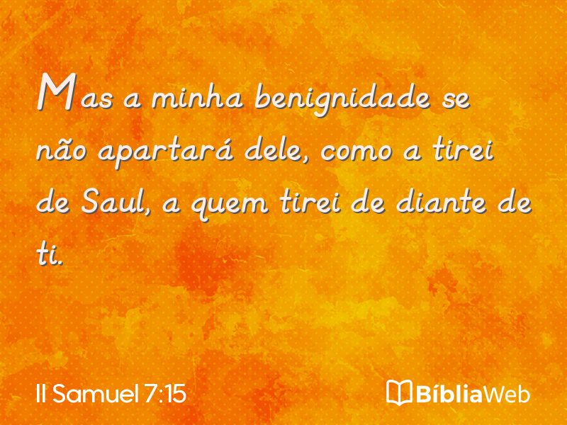II Samuel 7:15 em imagem para compartilhar