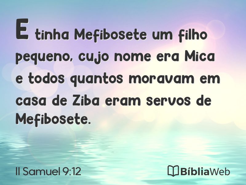 II Samuel 9:12 em imagem para compartilhar