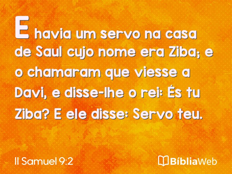 II Samuel 9:2 em imagem para compartilhar