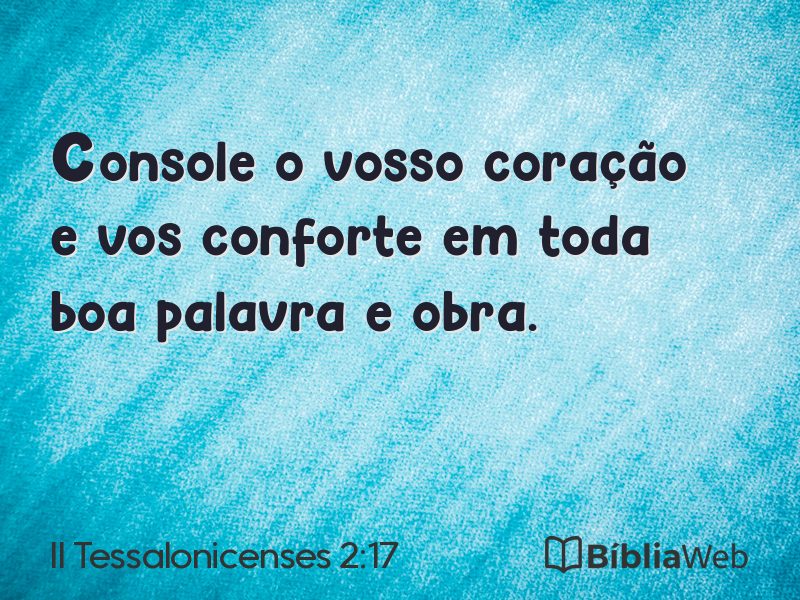 II Tessalonicenses 2:17 em imagem para compartilhar