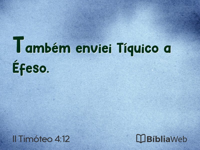 II Timóteo 4:12 em imagem para compartilhar