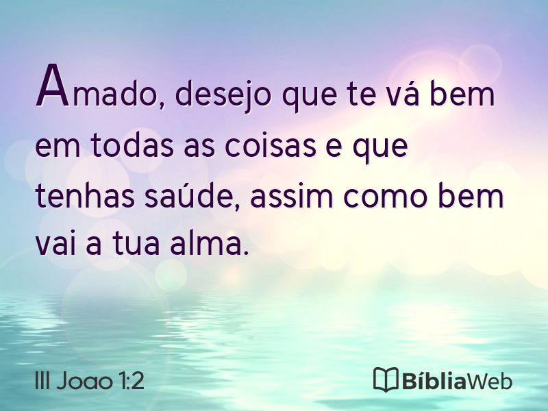 III Joao 1:2 em imagem para compartilhar