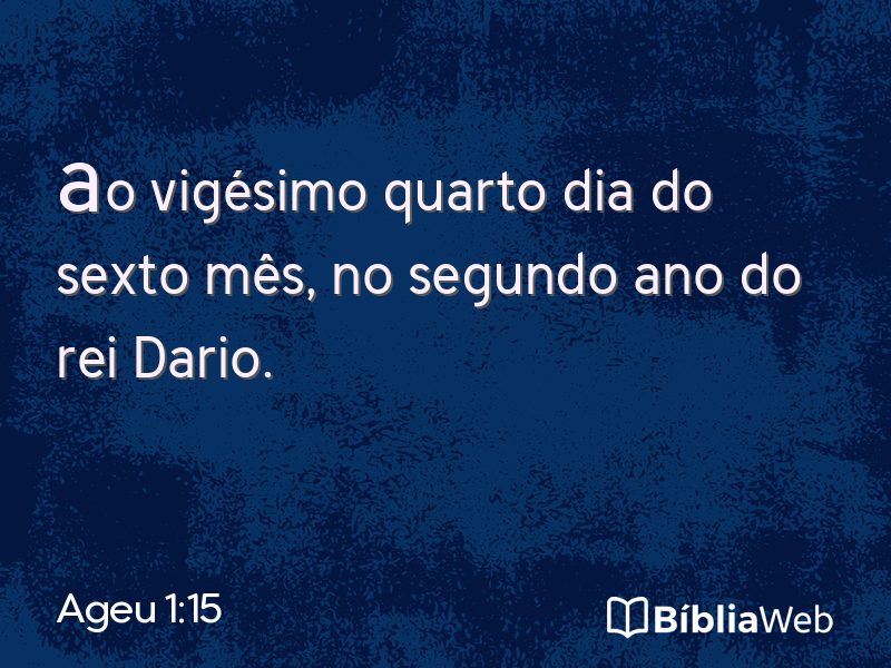 Ageu 1:15 em imagem para compartilhar