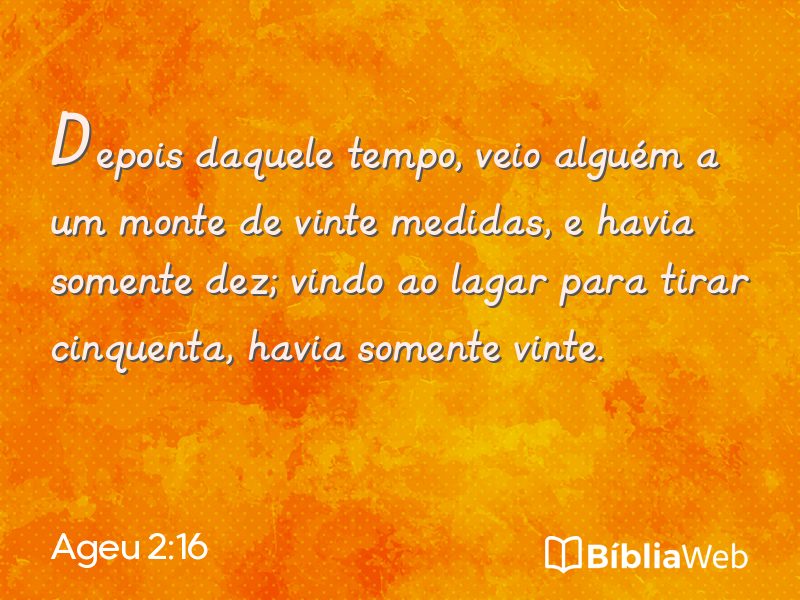 Ageu 2:16 em imagem para compartilhar