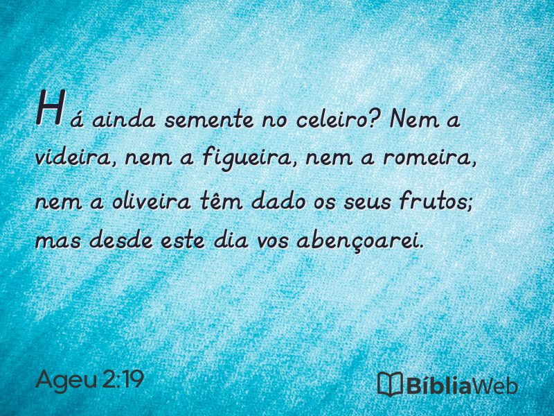 Ageu 2:19 em imagem para compartilhar