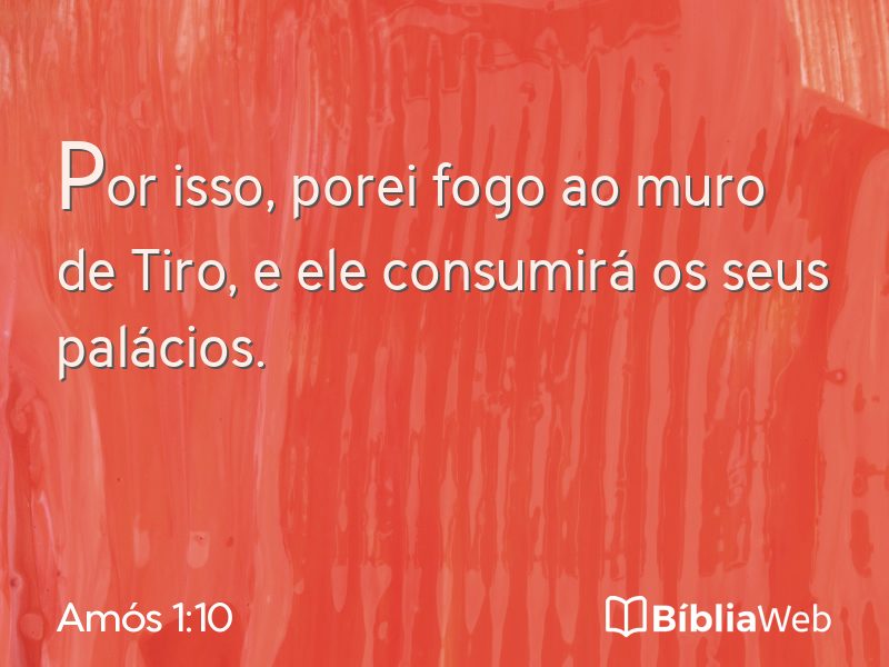 Amós 1:10 em imagem para compartilhar
