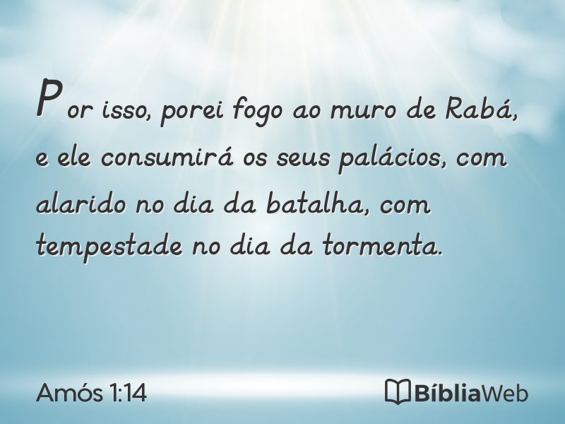 Amós 1:14 em imagem para compartilhar