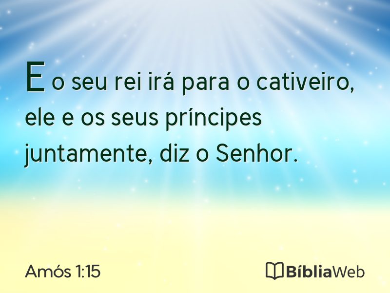 Amós 1:15 em imagem para compartilhar