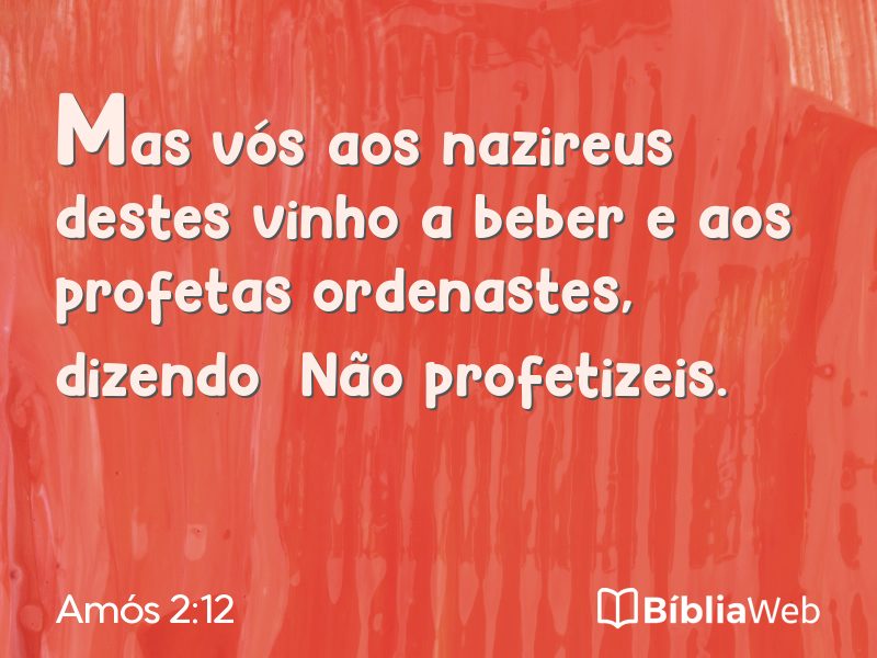 Amós 2:12 em imagem para compartilhar