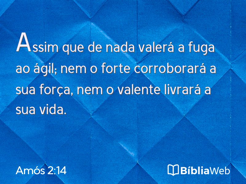 Amós 2:14 em imagem para compartilhar