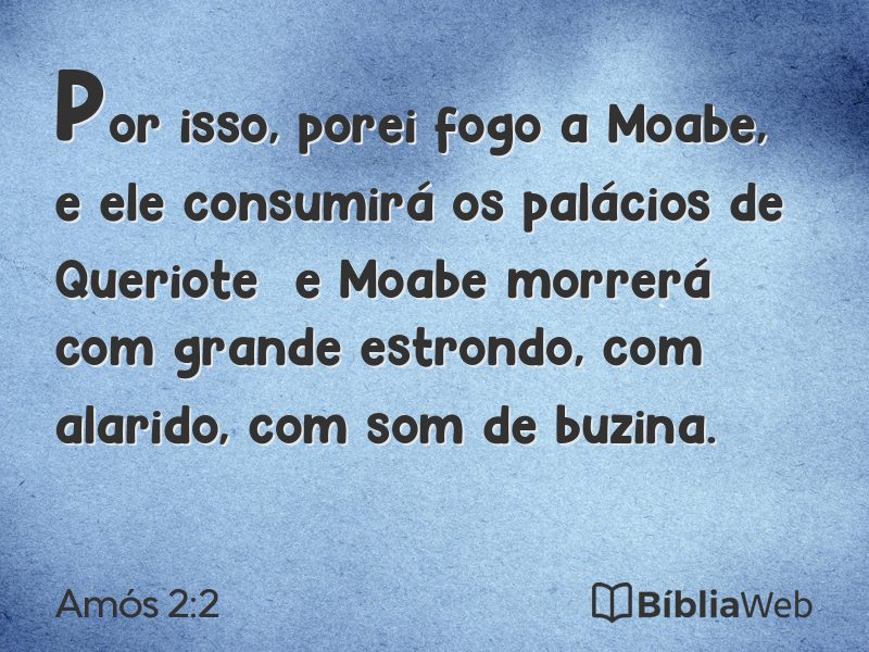 Amós 2:2 em imagem para compartilhar