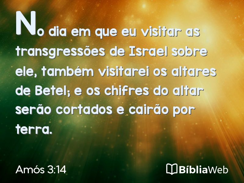 Amós 3:14 em imagem para compartilhar