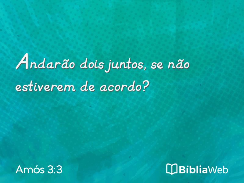 Amós 3:3 em imagem para compartilhar