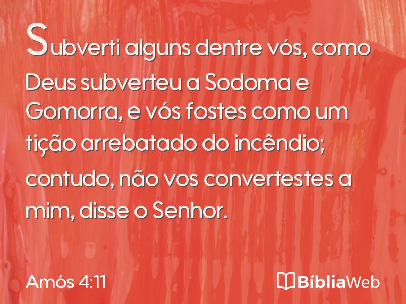 Amós 4:11 em imagem para compartilhar