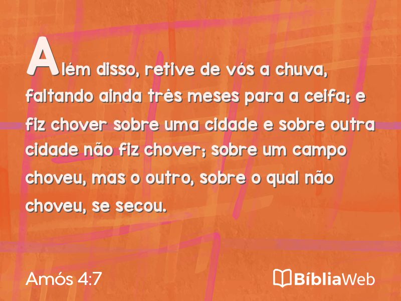 Amós 4:7 em imagem para compartilhar
