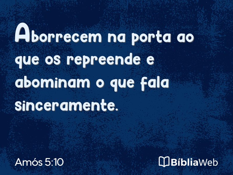 Amós 5:10 em imagem para compartilhar