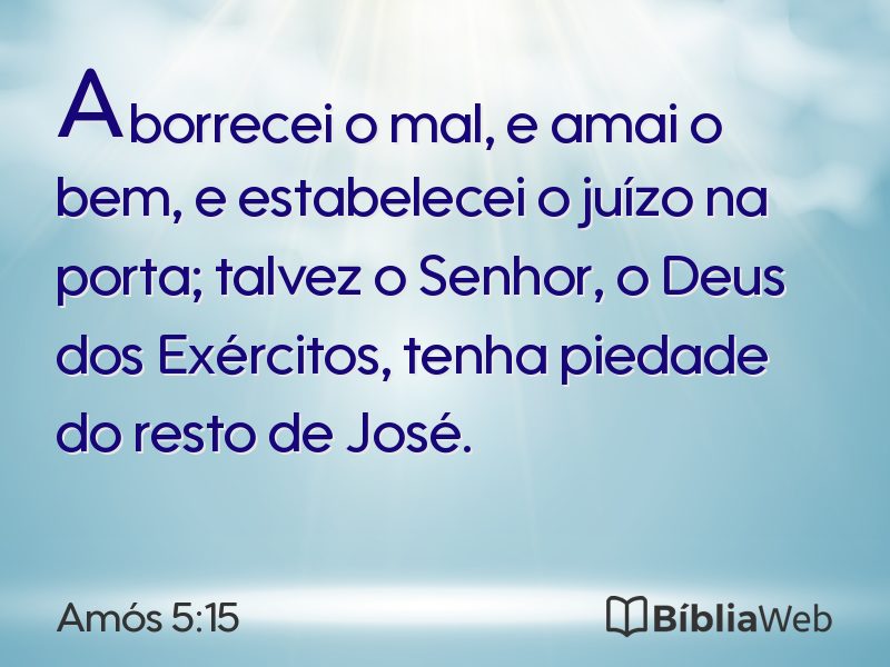 Amós 5:15 em imagem para compartilhar