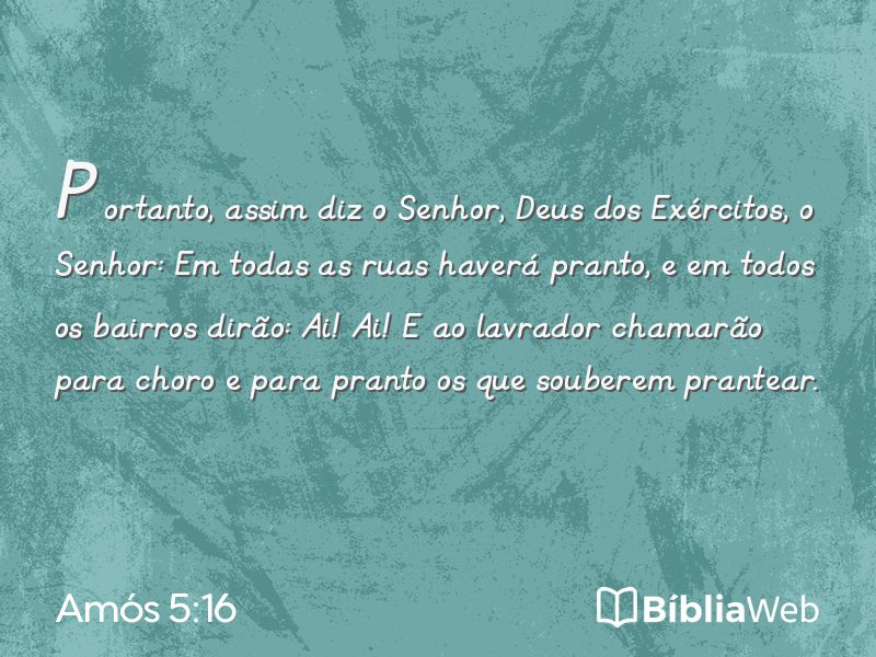Amós 5:16 em imagem para compartilhar