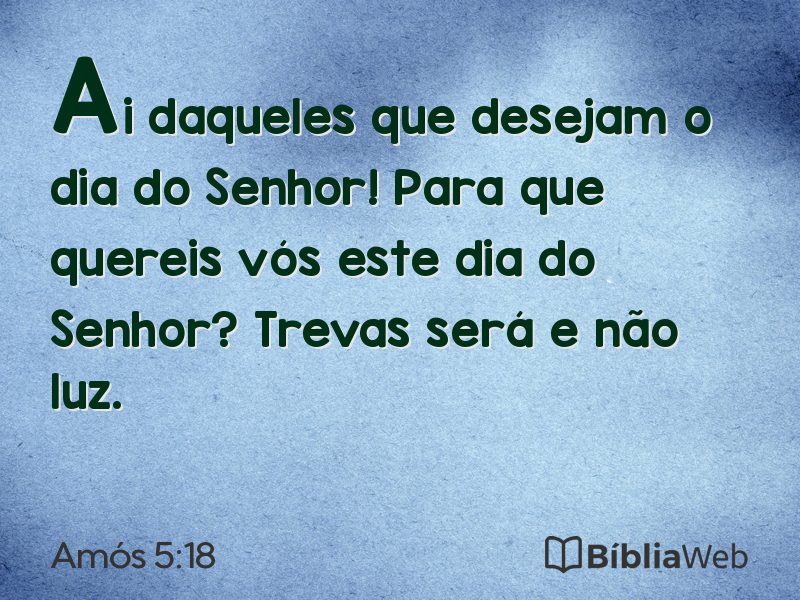 Amós 5:18 em imagem para compartilhar