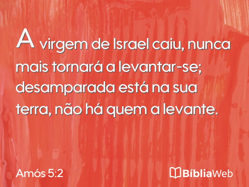 Amós 5:2 em imagem para compartilhar