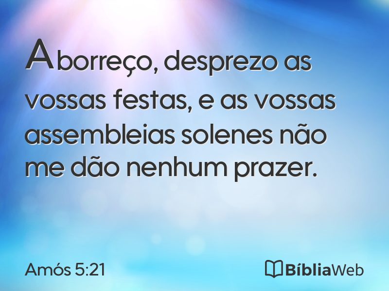 Amós 5:21 em imagem para compartilhar