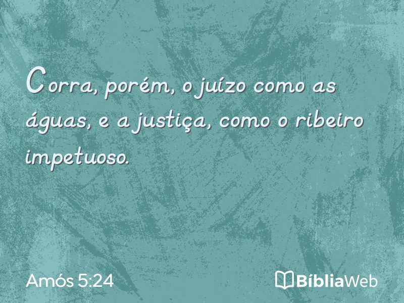 Amós 5:24 em imagem para compartilhar