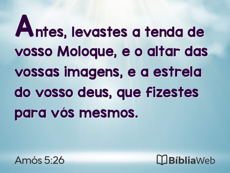 Amós 5:26 em imagem para compartilhar