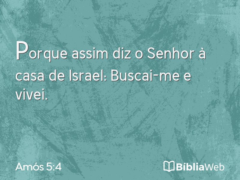Amós 5:4 em imagem para compartilhar