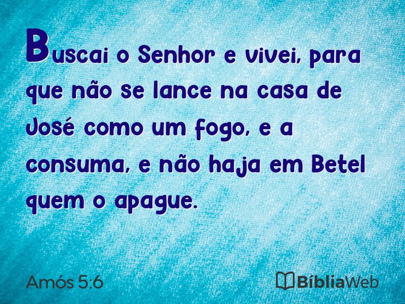 Amós 5:6 em imagem para compartilhar