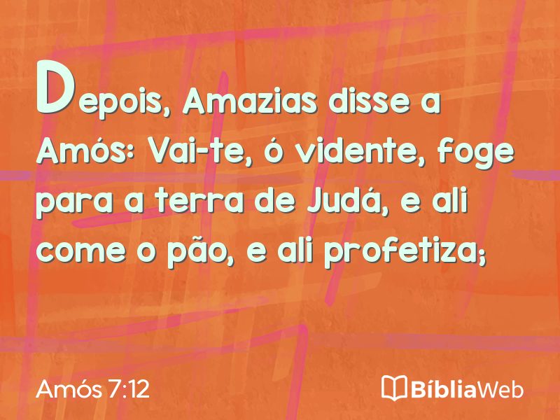 Amós 7:12 em imagem para compartilhar