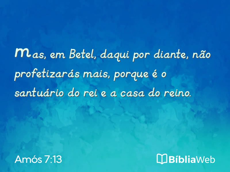 Amós 7:13 em imagem para compartilhar