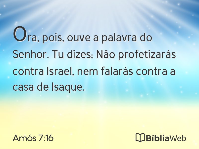 Amós 7:16 em imagem para compartilhar