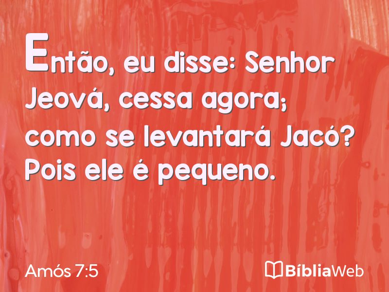 Amós 7:5 em imagem para compartilhar