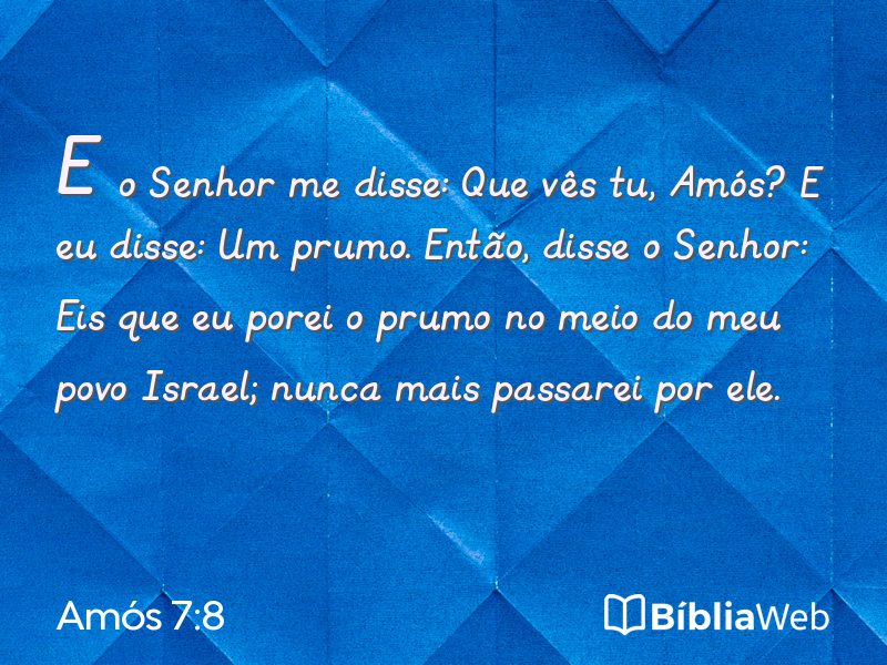 Amós 7:8 em imagem para compartilhar