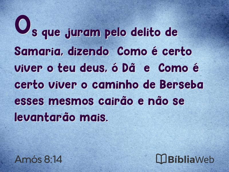 Amós 8:14 em imagem para compartilhar