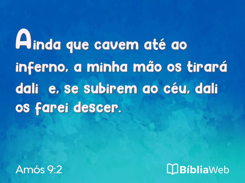 Amós 9:2 em imagem para compartilhar