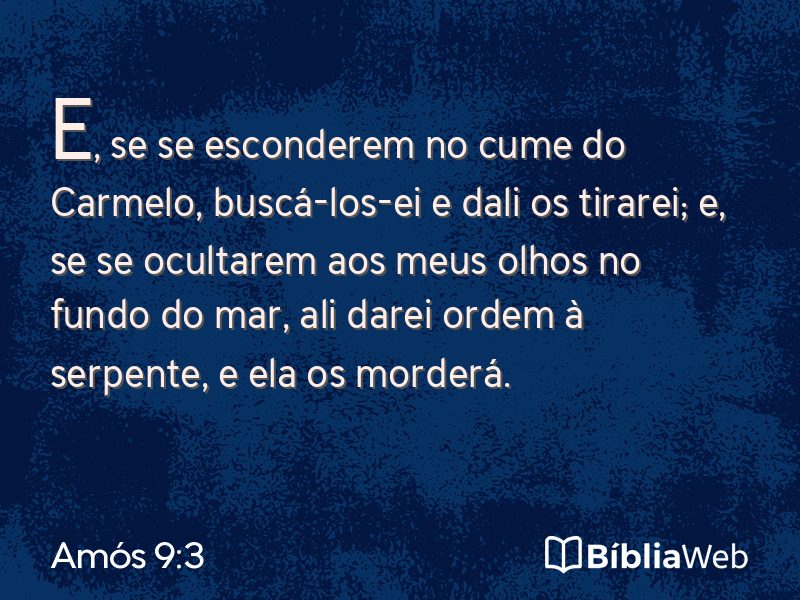 Amós 9:3 em imagem para compartilhar