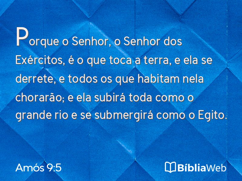 Amós 9:5 em imagem para compartilhar